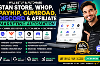 stan whop store affiliate marketing payhip gumroad discord growth automa