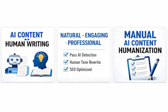 humanize ai generated content into natural human writing