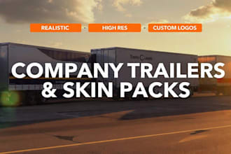 create realistic ets2 ats company trailers and skin packs