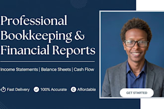 do bookkeeping and create financial reports for your business