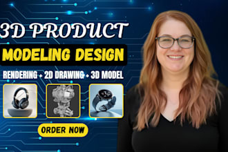 do industrial design, 3d mechanical design and 3d product design in solidworks