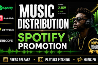 do music distribution, spotify promotion and press release