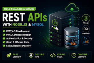 develop scalable nodejs rest apis with mysql database