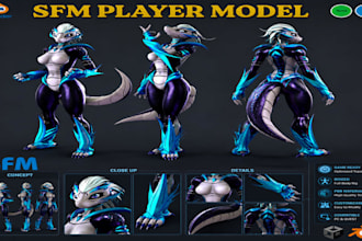port, edit, create sfm model gmod playermodel left4 dead 2 tf2 mmd 3d character