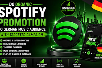 do organic spotify promotion to german music audience with targeted campaign