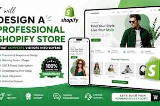 design a professional shopify store that converts visitors into buyers
