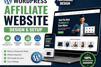 professional wordpress design for affiliate marketing  ecommerce sites