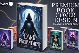 do premium urban fantasy or gothic romance book cover amazon kindle cover design