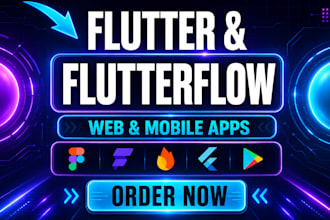 build flutterflow mobile app, android app, ios app, bubble io, adalo, mvp, UI UX