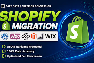 migrate wordpress to shopify, woocomerce to shopify or wix website migration