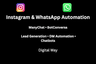 create chatbot for instagram and whatsapp