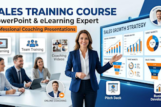 create sales training course coaching videos and powerpoint presentations