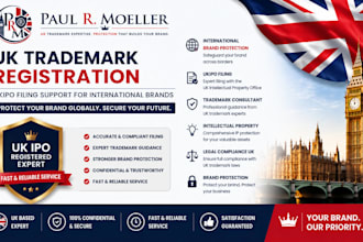 handle international brands with UK trademark registration ukipo filing support