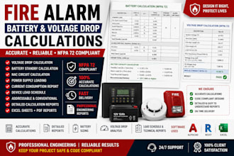do fire alarm battery and voltage drop calculations per nfpa 72