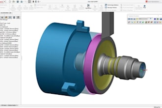 do a professional 3d cad modeling  cam cnc programming g code mastercam solidcam