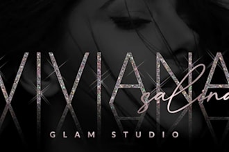 create glamour logo for watch, perfume, cosmetic, fashion, clothing and jewelry