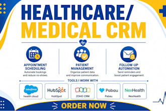 setup medical crm pabau hubspot nexhealth drchrono kareo tebra zendesk pipedrive