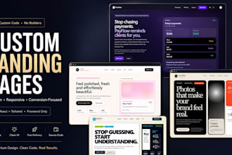 build a clean react tailwind landing page