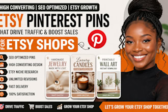 design high converting pinterest pins to boost your etsy shop traffic and sales