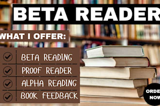 beta read fantasy romance thriller horror and sci fi novels