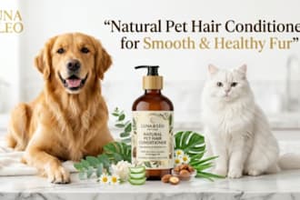 formulate natural pet hair conditioner for dogs and cats