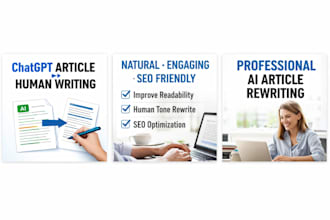 rewrite chatgpt articles into natural human written content