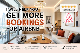 design airbnb rental apartment for more bookings