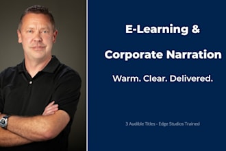 record professional elearning and corporate narration in a warm clear voice