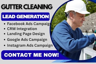 gutter cleaning lead, gutter cleaning facebook ads, cleaning google video ads