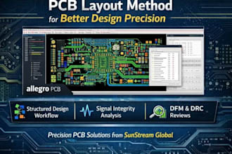 do pcb design layout and circuit schematic and routing services