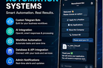 build a telegram automation system with ai and API integrations