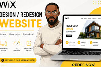 design or redesign wix website, wix studio website, wix