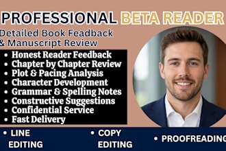 beta read your romance book with detailed feedback