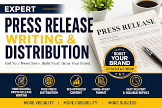 do premium press release distribution, press release writing and PR distribution