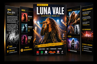 design music cover art, epk and music branding kits for djs, musician and artist