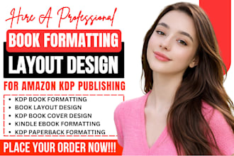 kdp paperback formatting, kindle formatting, cookbook formatting for amazon KDP