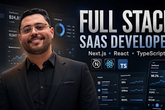a modern full stack saas web app with nextjs