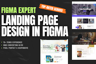 design a high converting figma UI landing page