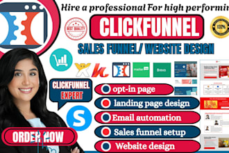 sales funnel in clickfunnels, systeme io, gohighlevel, clickfunnels landing page