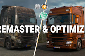 optimize and remaster ets2 ats truck mods for latest versions