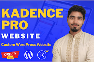 design a custom wordpress website using kadence pro