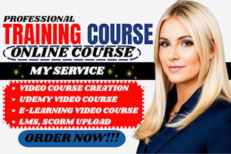 do PPT video creation,curriculum design,elearning workbook,online course content