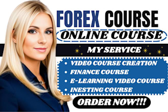 beta read forex, finance course creator, online course, workbook, video lessons
