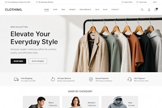 design wix online boutique website, clothing website ecommerce store streetwear
