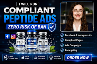 grow peptide marketing SEO fix peptide ads google meta tiktok snapchat facebook