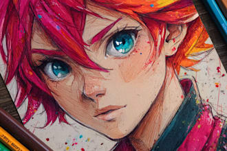 draw anime character art