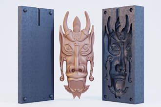 3d printable plaster molds for clay, slip, ceramic casting pottery mold modeling