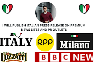 publish italian press release on premium news sites and PR outlets