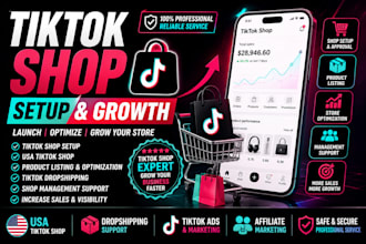 do tiktok shop setup for usa tiktok shop and dropshipping