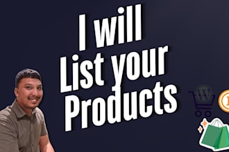 list and upload products on shopify, woocommerce, or etsy store